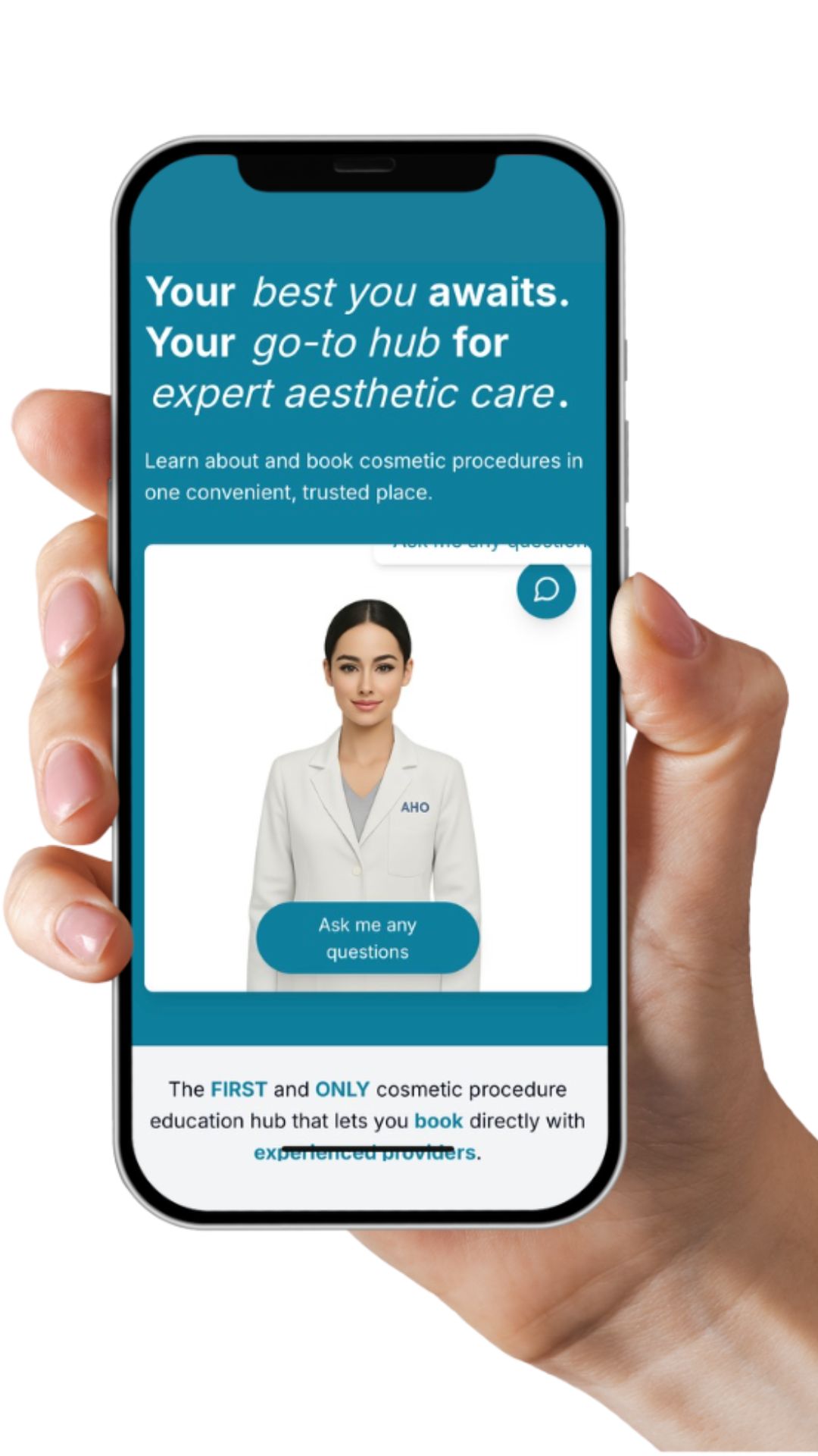 Aesthetics HQ App with Navi AI Assistant